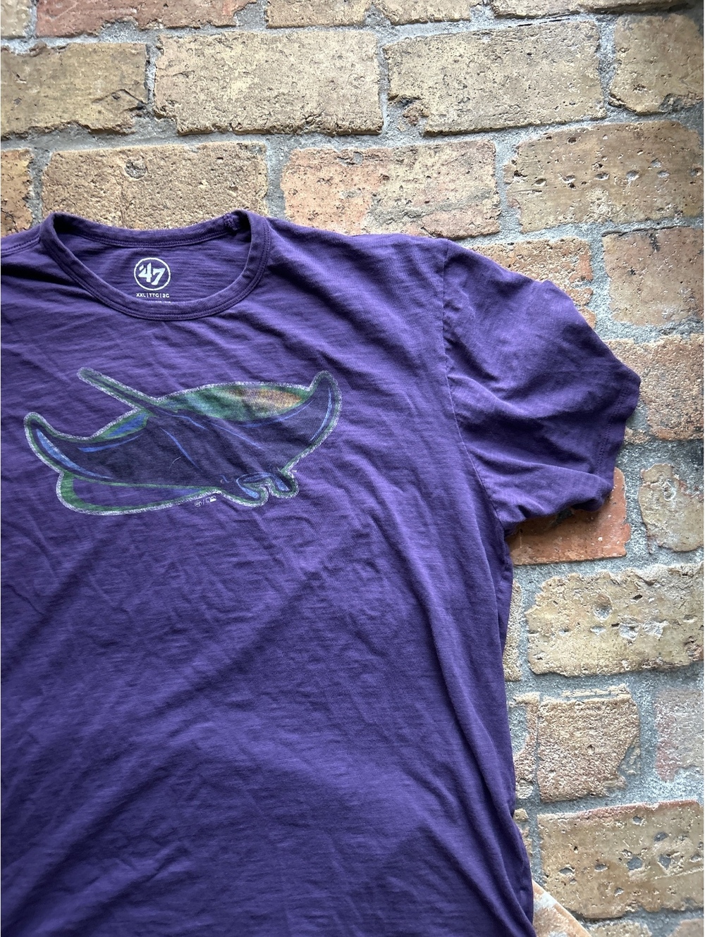 '47 Brand Purple XXL T-Shirt with Graphic Logo
